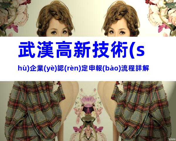 武漢高新技術(shù)企業(yè)認(rèn)定申報(bào)流程詳解